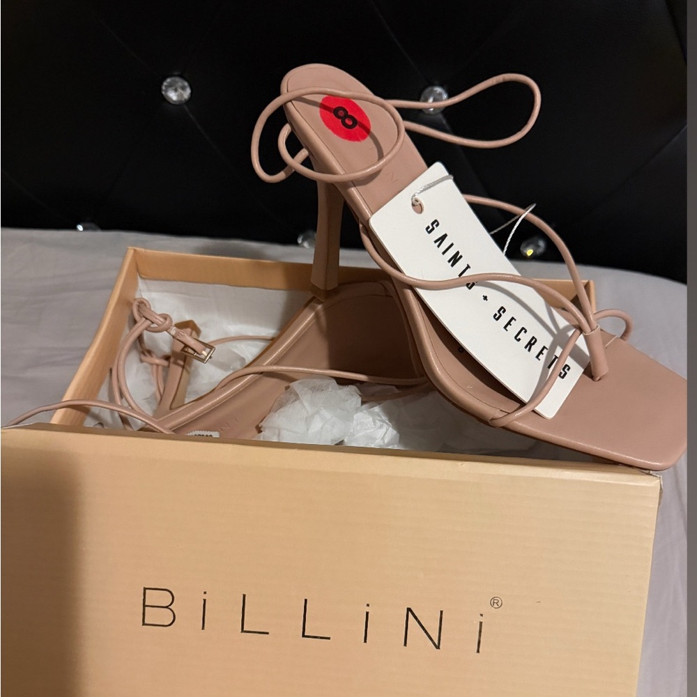 Billini Blush Strappy Heels